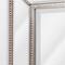 Head West 30" Silver Metro Beaded Glass Framed Vanity Mirror